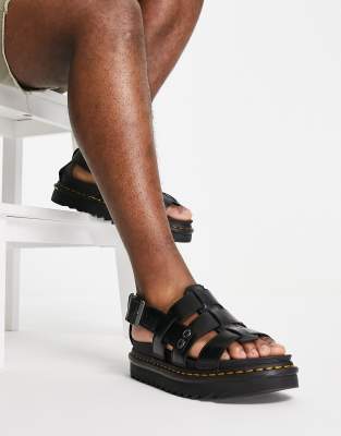 靴 Dr.Martens TERRY black Terry II Leather Strap Sandals in Black Brando | Dr. Martens