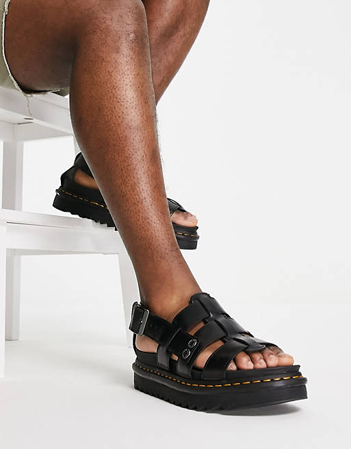 Dr Martens Terry sandals in black brando | ASOS