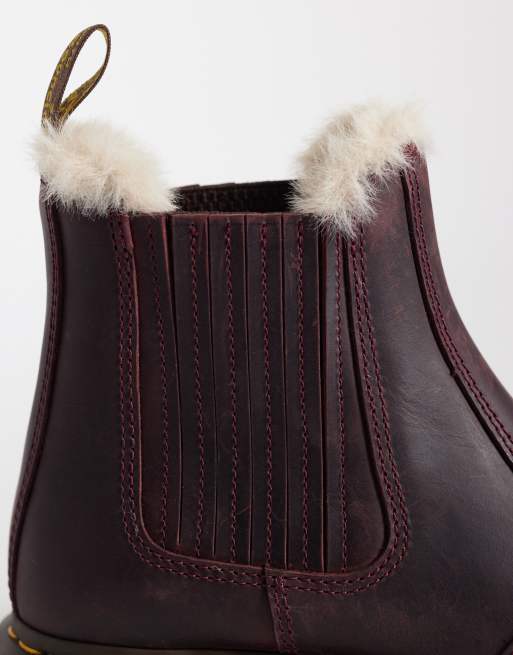 Dr Martens unisex 101 low Rain boots in cherry red, 3 of 4