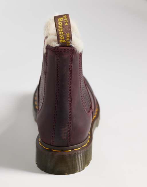 Dr Martens unisex 101 low Rain boots in cherry red, 4 of 4