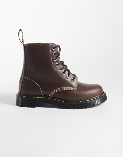 Dr Martens unisex 1460 Pascal Ben boots in fossil brown, 2 of 4