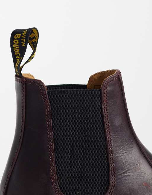Dr. Martens - Unisex 2976 - Bottines Chelsea - Rouge cerise Crazy Horse, 3 de 4