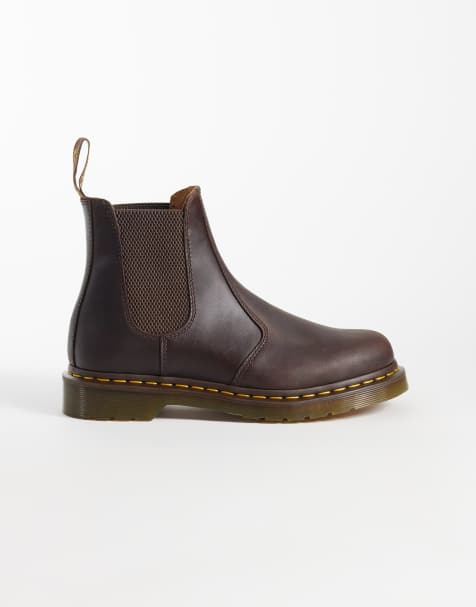 Dr Martens - Unisex 2976 - Mørkebrune Chelsea-støvler - view 1