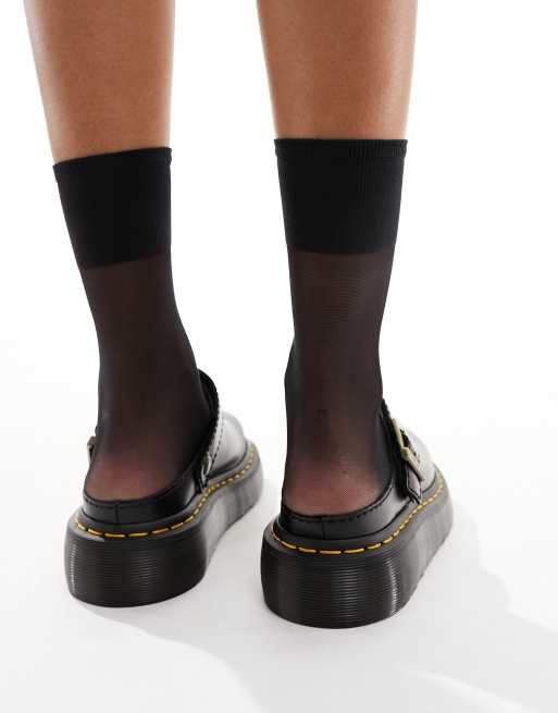 Dr Martens unisex Archive quad mules in black leather | ASOS