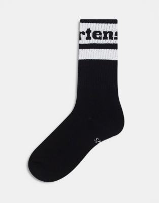 Dr Martens Dr Martens unisex athletic logo socks in black