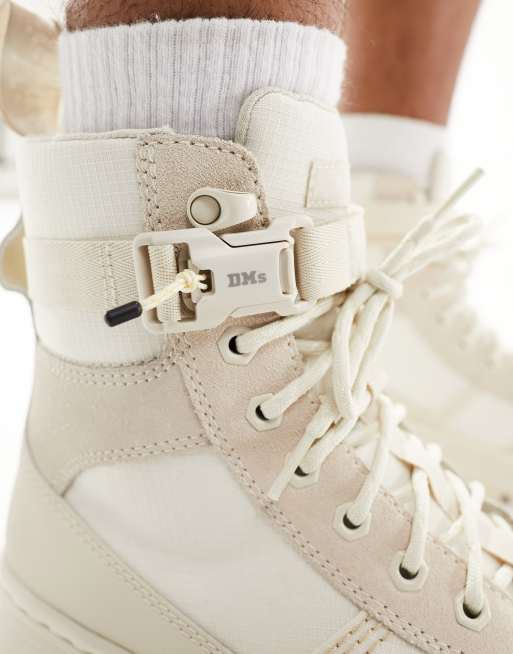 Dr Martens unisex Combs Tech boots in white | ASOS