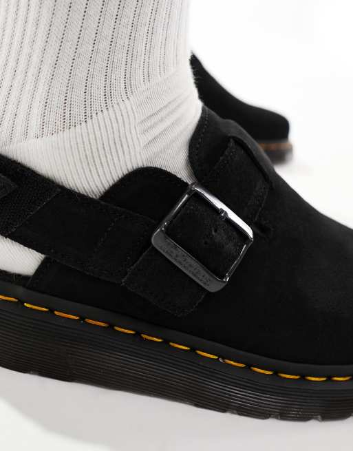 Dr Martens unisex Jorge II mules in black suede | ASOS