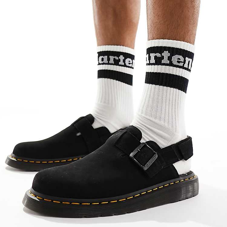 Dr Martens unisex Jorge II mules in black suede | ASOS Dr Martens unisex Jorge II mules in black suede | ASOS