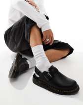 Dr.Martens Jorge II 黒白30cm ￼ Dr Martens unisex Jorge II mules in black suede | ASOS