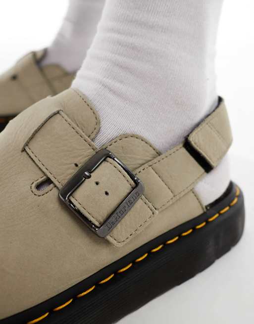 Dr Martens unisex Jorje II mules in stone, 3 of 4