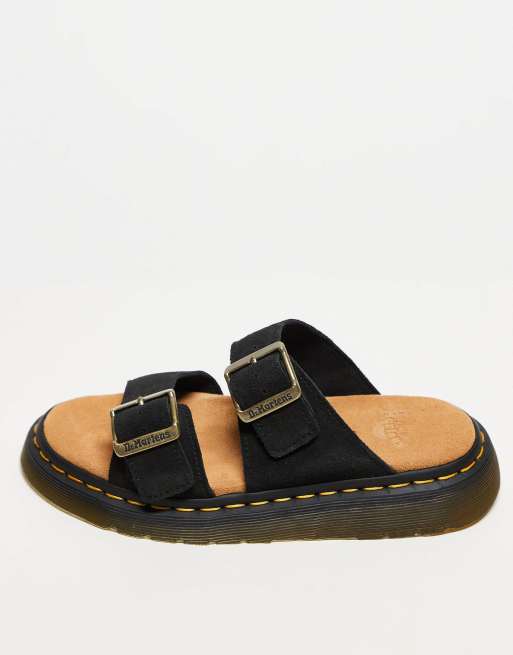 Dr Martens unisex Josef slides in black | ASOS
