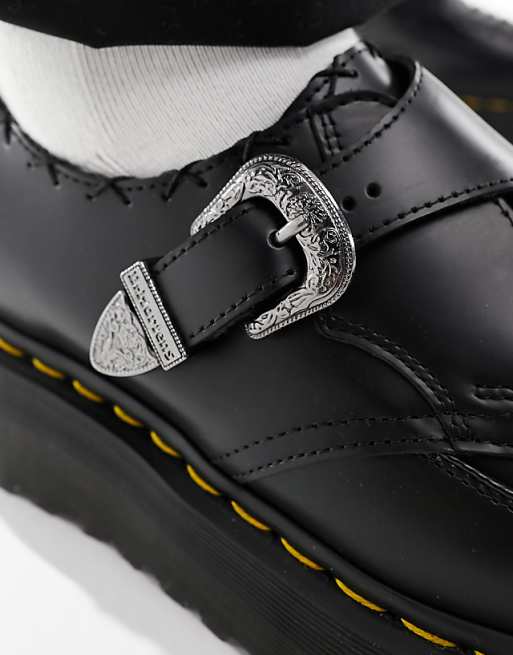 Dr Martens unisex Quad creeper monk shoes in black | ASOS Dr Martens unisex Quad creeper monk shoes in black | ASOS