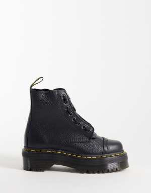 Dr Martens Unisex Sinclair milled nappa leather platform boots