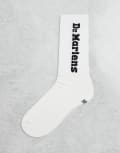 [Dr Martens] Dr Martens unisex vertical logo socks in white S-M WHITE