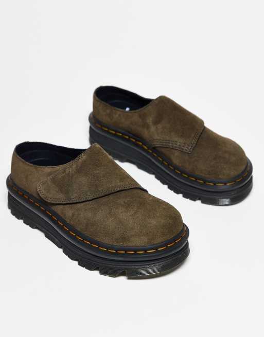 Dr Martens - Unisex ZebZag Anywair - Muiltjes in olijfgroen, 2 van 3