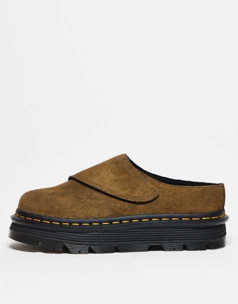 Dr Martens Unisex ZebZag Anywair mules in olive - view 1