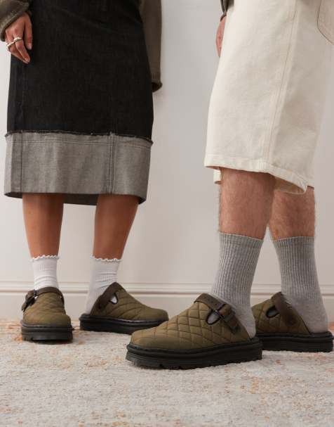 Dr Martens Unisex – ZebZag – Pikowane klapki w kolorze khaki - view 1