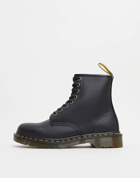 Dr Martens vegan 1460 8-eye boots in black - view 1