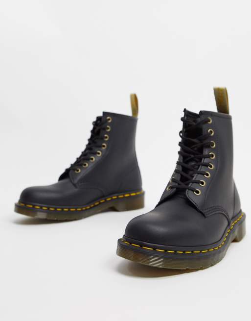 Dr Martens Vegan 1460 8-eye boots in black  , 2 of 4