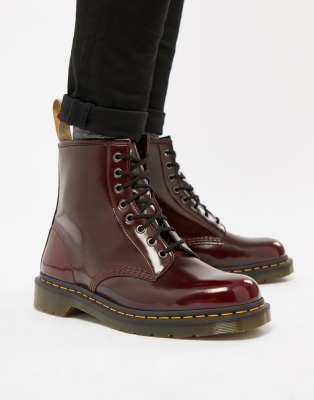 dr martens vegan red