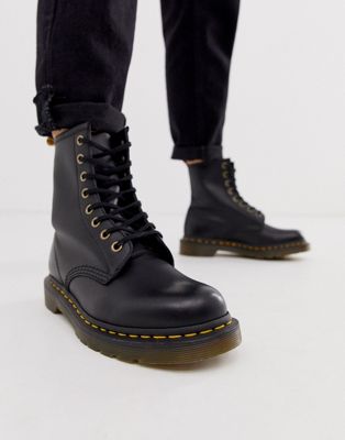 dr martens vegan 1460 classic ankle boots in black