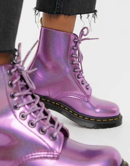 Pink vegan shop dr martens