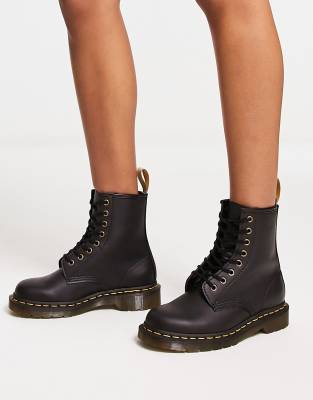 Stivali Dr. Martens 1460 Donna - Iconici Stivaletti 8 Occhielli In Pelle, Suola In Gomma AirWair, Altezza Caviglia