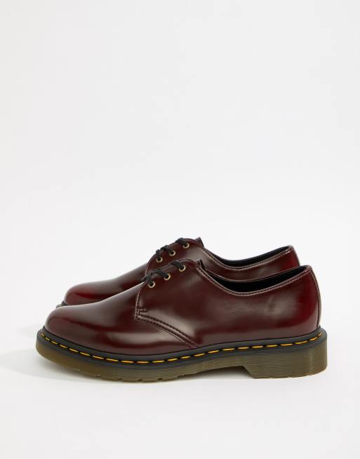 Dr Martens Vegan 1461 3 Eye Czerwone buty