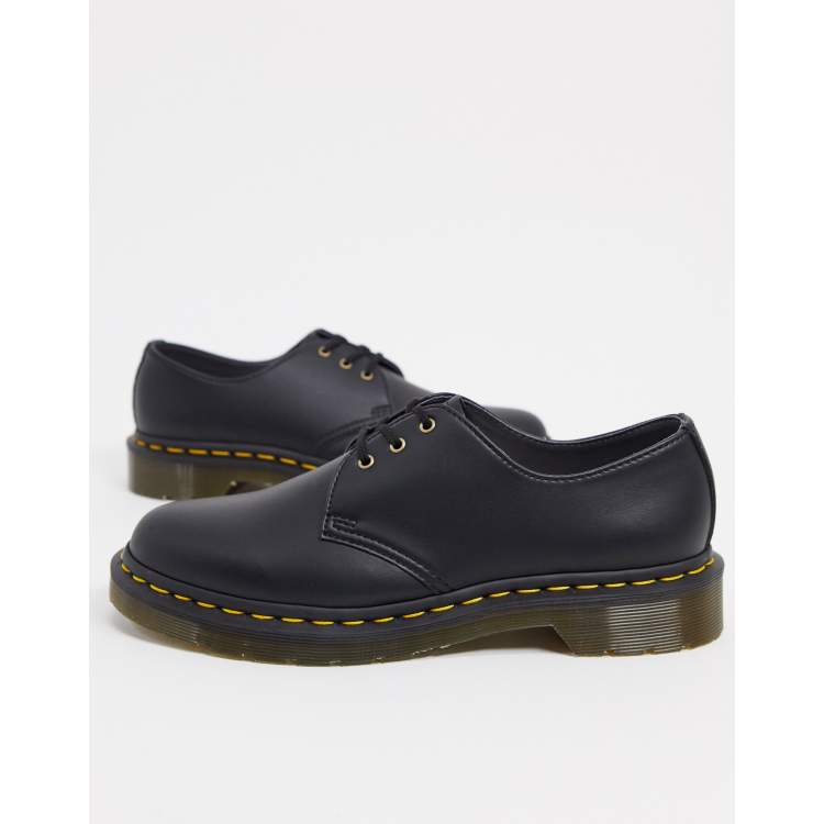 Dr Martens Vegan 1461 Scarpe basse con 3 occhielli nere ASOS