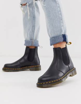 vegan black chelsea boots