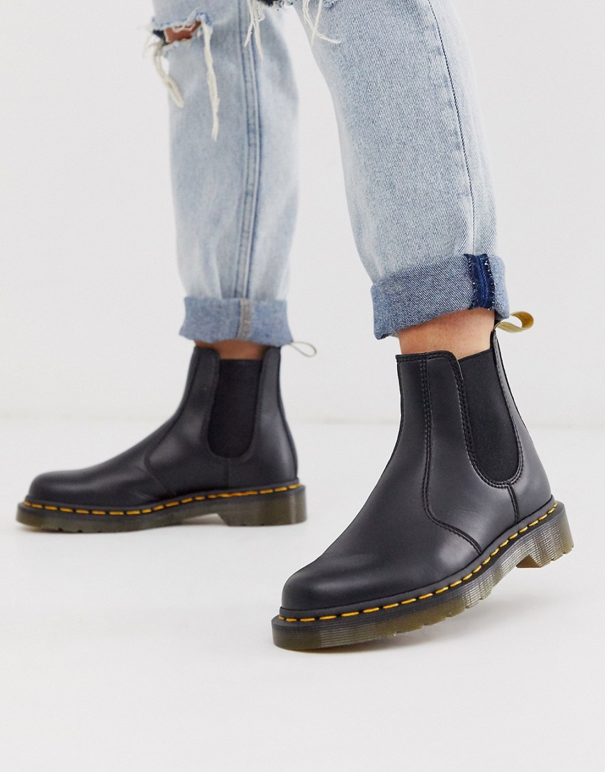 Dr. Martens' Vegan 296 Chunky Chelsea Boots In Black