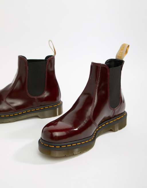 Dr martens hotsell chelsea boots red