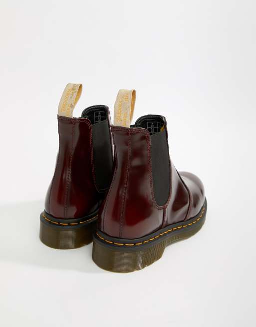 Dr martens best sale chelsea boots red