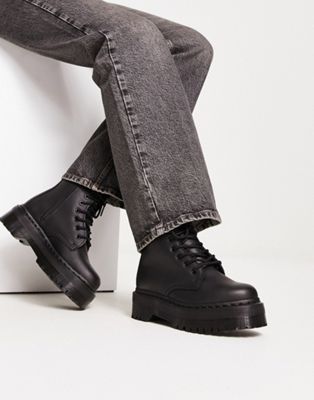 Dr Martens vegan jadon chunky boots in black | ASOS