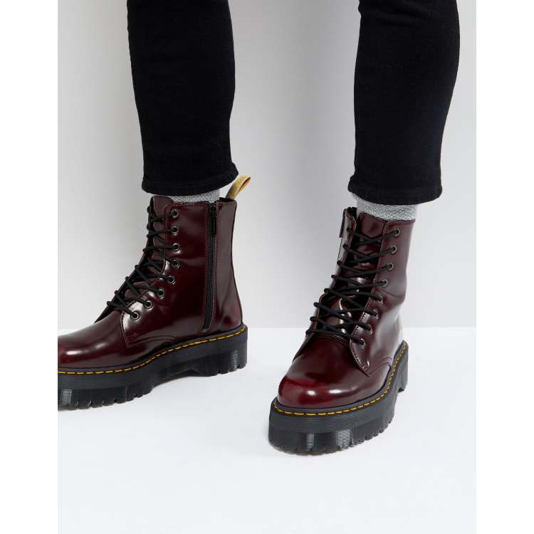 Burgundy platform 2024 doc martens