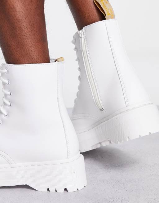 Vegan Jadon II Boot Kemble Mono Platforms In White Martens, 45% OFF