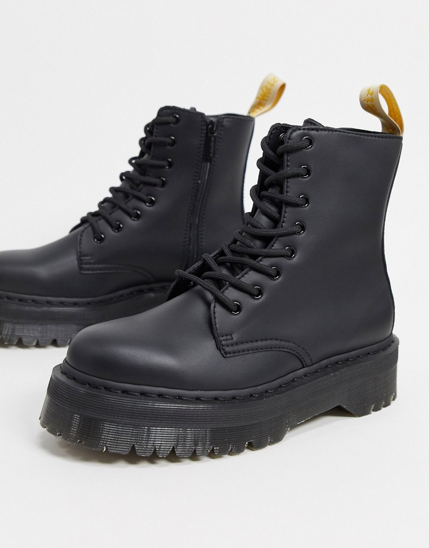 Dr Martens vegan jadon platform boots in black