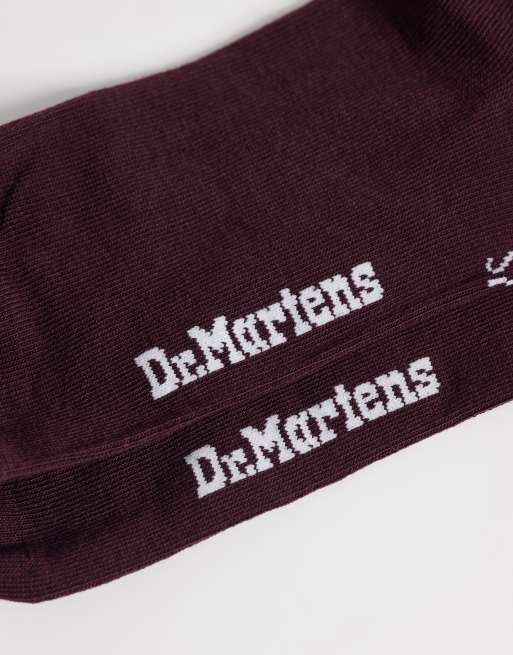 Dr Martens – Vinröda strumpor med volang, 3 av 3