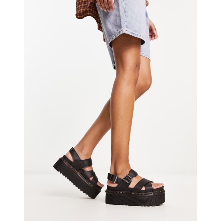 Dr Martens Voss ii quad sandals in black