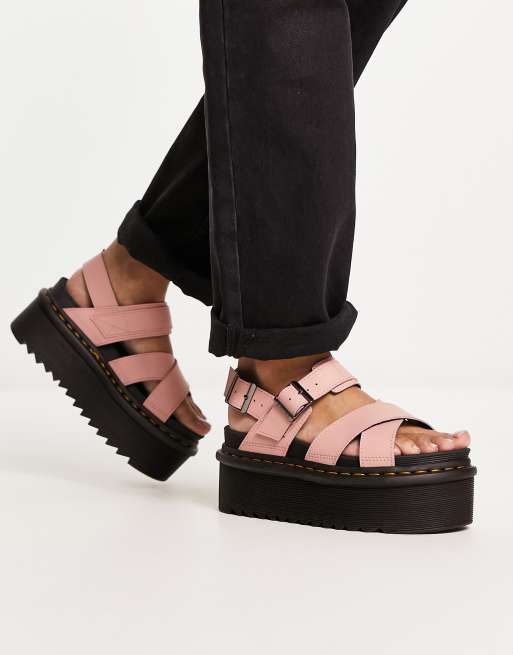 Dr Martens Voss ii quad sandals in peach beige ASOS