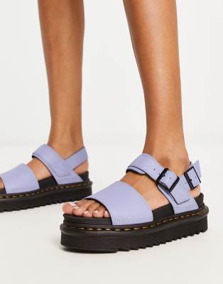 Dr Martens Voss leather sandals in zen blue