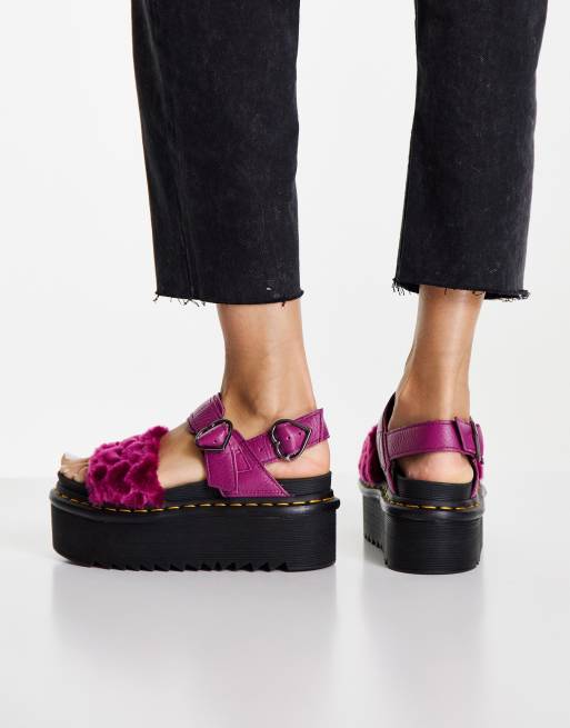 Dr martens voss fluffy sales sandals