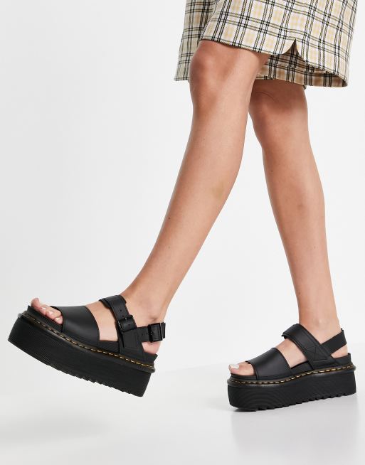 Dr Martens Voss Quad sandals in black