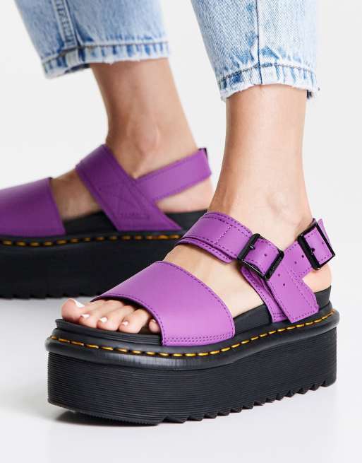 Dr Martens Voss Quad sandals in purple