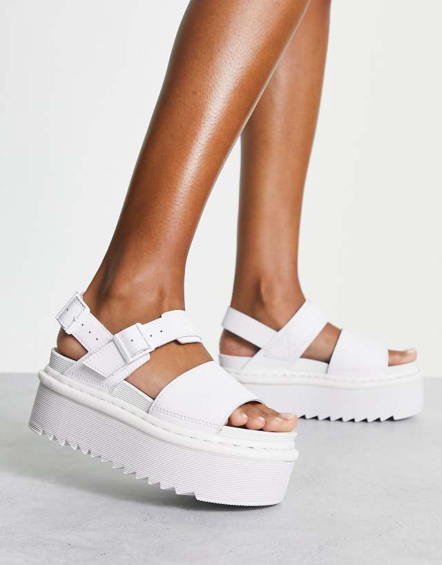 Dr Martens Voss Quad sandals in white