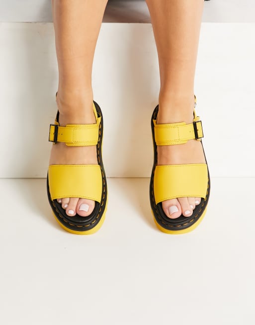 Yellow dr cheap marten sandals