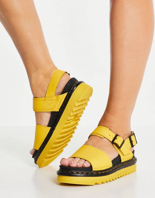 Yellow dr store marten sandals