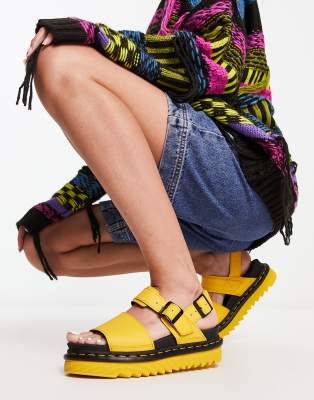 Dr marten sandals store yellow