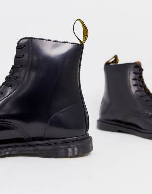 doc martens soft leather black boots