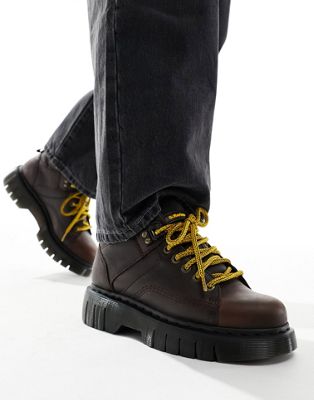 Dr Martens Woodward hiker boots in brown - ASOS Price Checker